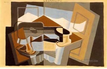 フアン・グリス Painting - ル・カニグーの山 1921年 フアン・グリ